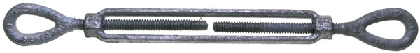 BARON 15-3/4X6 Turnbuckle, 5200 lb Working Load, 3/4 in Thread, Eye, Eye, 6 in L Take-Up, Galvanized Steel [SKU: ORG6345441]