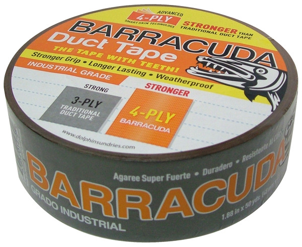 Barracuda TP DUCT BARA ORG Duct Tape, 50 yd L, 1.88 in W, Black/Orange [SKU: ORG7193295]