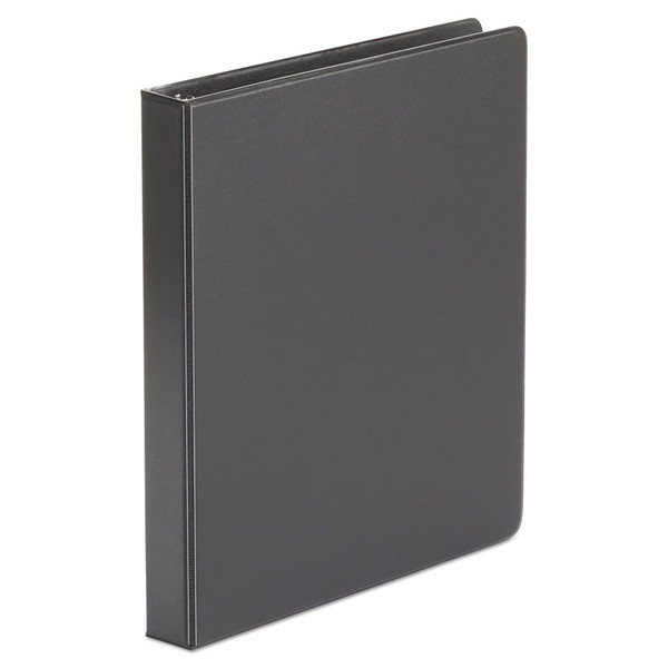 Economy Non-View Round Ring Binder, 3 Rings, 1" Capacity, 11 x 8.5, Black [SKU: UNV31401]