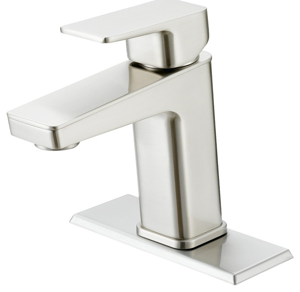 Boston Harbor Lavatory Faucet, 1.2 gpm, 1-Faucet Handle, 1, 3-Faucet Hole, Metal/Plastic, Brushed Nickel [SKU: ORG1041904]