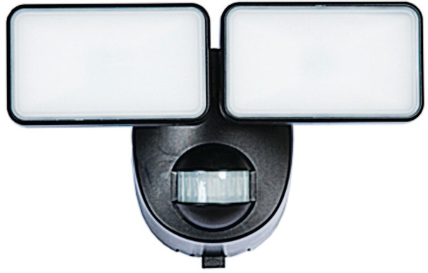 Heath Zenith HZ-7161-BK Motion Activated Security Light, 120 V, 2-Lamp, LED Lamp, 400 Lumens Lumens, 5000 K Color Temp [SKU: ORG1889260]