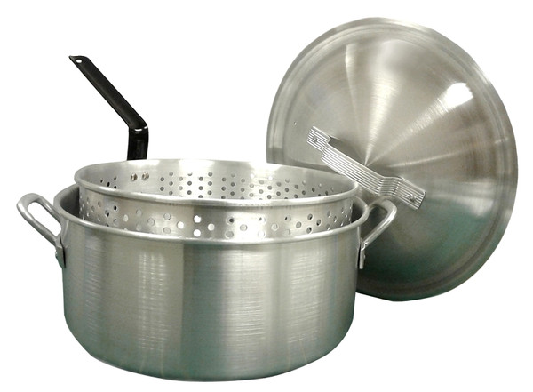 POT FRY AL W/LID & BASKET 14QT [SKU: ORG7462468]
