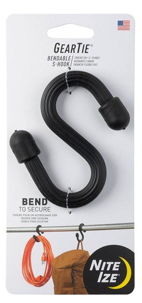 Gear Tie GTS-01-R6 Bendable S-Hook, 10 mm Dia Wire [SKU: ORG1193499]