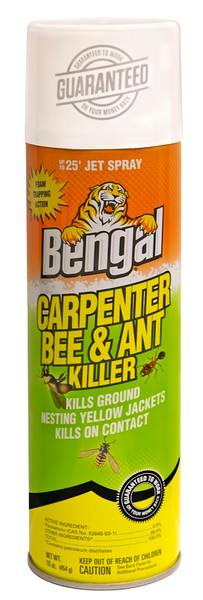 Bengal 97199 Carpenter Bee and Ant Killer, Spray Application, 16 oz [SKU: ORG7348527]