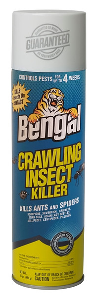 Bengal 93500 Crawling Insect Killer, Spray Application, Indoor, Outdoor, 16 oz Aerosol Can [SKU: ORG7194855]