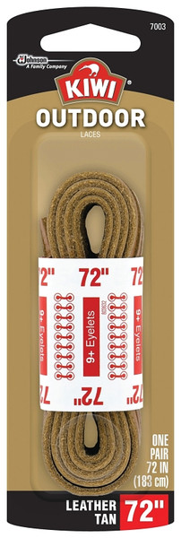 Kiwi 70453 Boot Lace, Rawhide Leather, Golden Brown, 72 in L [SKU: ORG5655378]