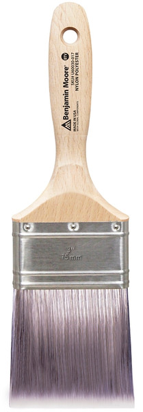 Benjamin Moore U60030-017 Paint Brush, Firm Brush, Nylon/Polyester Bristle, Beavertail Handle [SKU: ORG0249813]