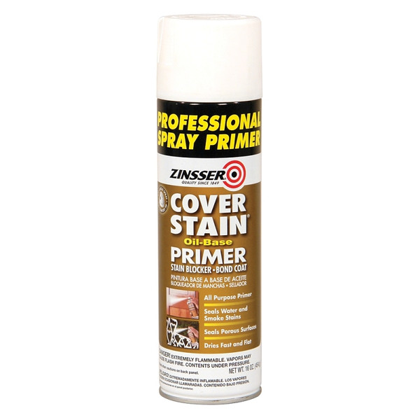 ZINSSER Cover Stain 3609 Oil-Base Primer, White, 16 oz [SKU: ORG7223704]