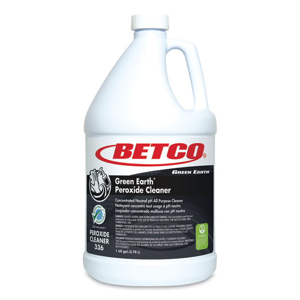 Green Earth Peroxide Cleaner, Fresh Mint Scent, 1 gal Bottle, 4/Carton [SKU: BET3360400]