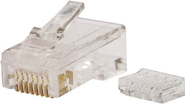 GB GMC-88M6 Modular Plug, RJ-45 Connector, 8 -Contact, 8 -Position, White [SKU: ORG2130318]
