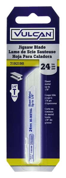 Vulcan 823481OR Jig Saw Blade, 2-3/4 in L, 24 TPI, HSS Tooth Cutting Edge [SKU: ORG7192198]