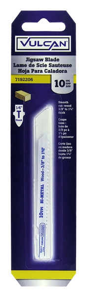 Vulcan 823501OR Jig Saw Blade, 2-3/4 in L, 10 TPI, HSS Tooth Cutting Edge [SKU: ORG7192206]
