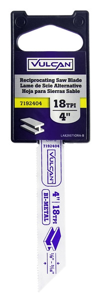 Vulcan 829371OR Reciprocating Saw Blade, High Speed Steel Cutting Edge [SKU: ORG7192404]