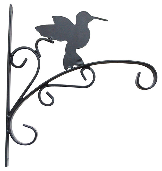Landscapers Select GB-3019 Hanging Plant Bracket, 11 in L, 11.8 in H, Steel, Matte Black [SKU: ORG5406202]