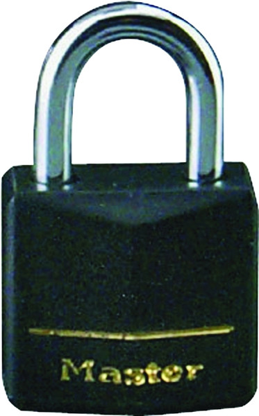 Master Lock 131Q Padlock, Keyed Alike Key, 3/16 in Dia Shackle, Steel Shackle, Brass Body, 1-3/16 in W Body [SKU: ORG6638266]