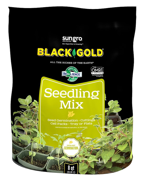 sun gro BLACK GOLD 1411002 8 QT P Seedling Mix, 8 qt Bag [SKU: ORG9586603]
