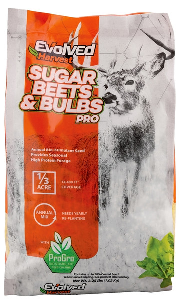 Evolved Sugar Beets and Bulbs Pro Series EVO73040 Food Plot Seed, Sweet Flavor, 2 lb [SKU: ORG2369080]