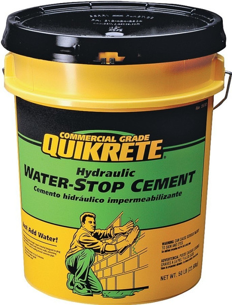 Quikrete 1126-50 Hydraulic Cement, Gray, Solid, 50 lb Pail [SKU: ORG1103225]
