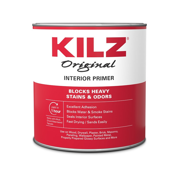 Kilz 10002 Primer Sealer, White, 1 qt [SKU: ORG9409707]