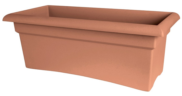 Bloem 57026C Veranda Deck Box, 26 in W, 9.8 in D, Square, Plastic, Terracotta [SKU: ORG4693727]