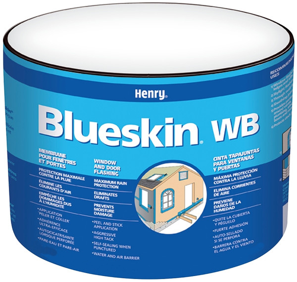 Blueskin WB25 HE201WB968 Window and Door Flashing, 75 ft L, 6 in W, Paper, Blue, Self-Adhesive [SKU: ORG6969760]