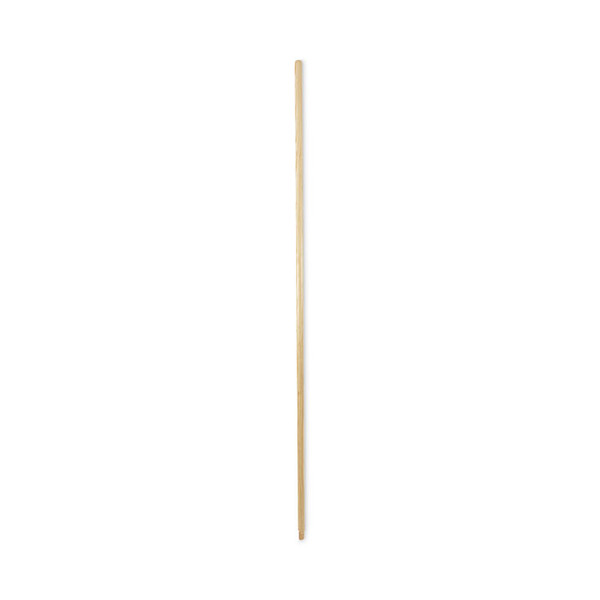 Threaded End Broom Handle, Lacquered Wood, 0.94" dia x 60", Natural [SKU: BWK122]