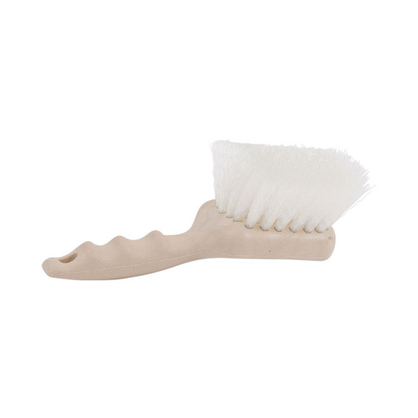 Utility Brush, Cream Nylon Bristles, 5.5" Brush, 3.5" Tan Plastic Handle [SKU: BWK4408]