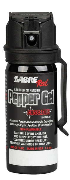 Sabre MK3-CFTG-BC Pepper Gel with Belt Clip, 1.8 oz [SKU: ORG1735208]