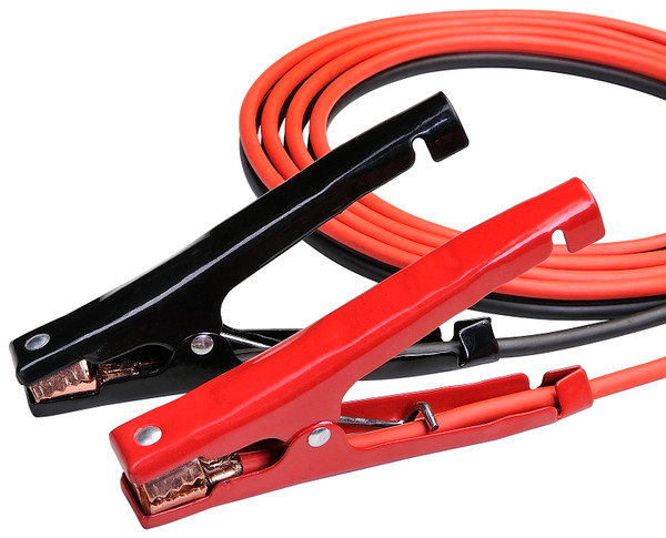 ProSource Booster Cable, 6 AWG Wire, 4-Conductor, Clamp, Clamp, Stranded, Red/Black Sheath [SKU: ORG5610993]