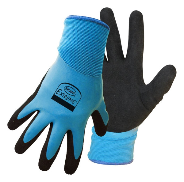 BOSS 8490X EXTREME Double Dipped Gloves, XL, Flexible Knit Wrist Cuff, Latex [SKU: ORG1004233]