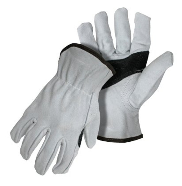 BOSS 40642X Driver Gloves, 2XL, Keystone Thumb, Open, Shirred Elastic Back Cuff, Leather [SKU: ORG0656983]
