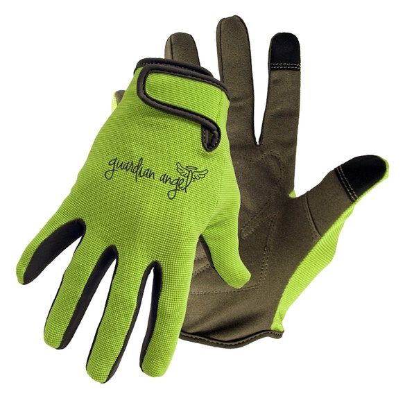 BOSS 802-M Touchscreen Mechanic Gloves, M, Rib-Knit Cuff, Synthetic Leather, White [SKU: ORG5782065]