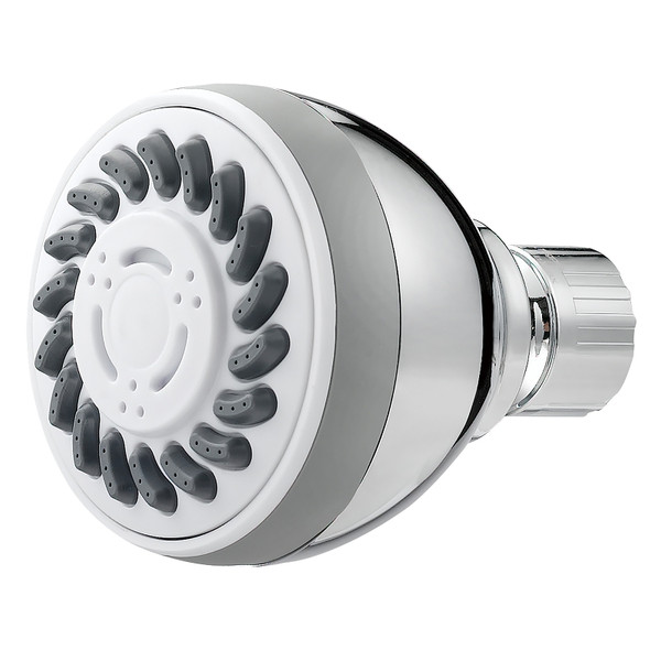 Boston Harbor Fixmount Shower Head, 1.75 (6.6) 80 gpm (L/MIN) psi, 1/2-14 NPT Connection, Threaded, ABS, Chrome [SKU: ORG8533077]