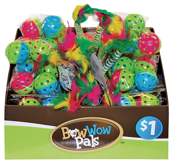 Bow Wow Pals 8855 Cat Toy, Plastic, Assorted [SKU: ORG5740279]