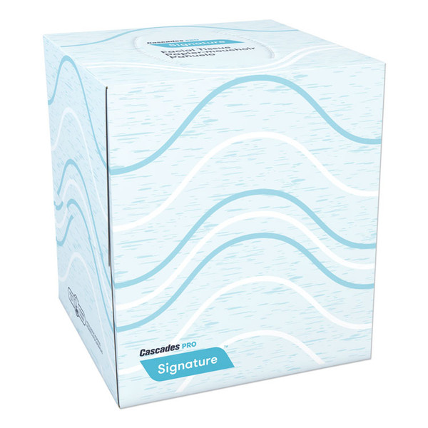 Signature Facial Tissue, 2-Ply, White, Cube, 90 Sheets/Box, 36 Boxes/Carton [SKU: CSDF710]