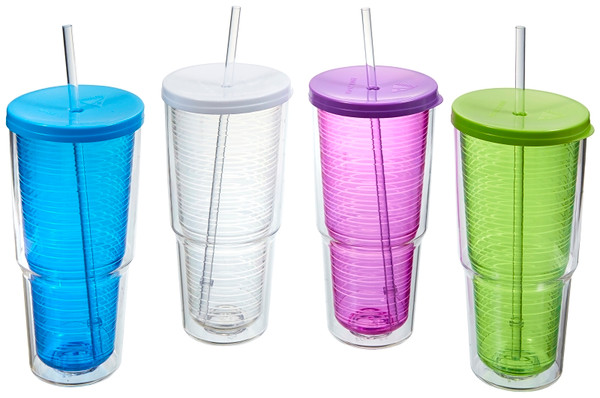 Arrow Plastic 00015 Travel Tumbler, 24 oz Capacity, Plastic, Insulated [SKU: ORG0520056]