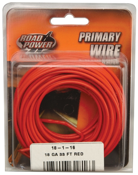 WIRE PRIM RED 33FT CD 18GA [SKU: ORG6926729]