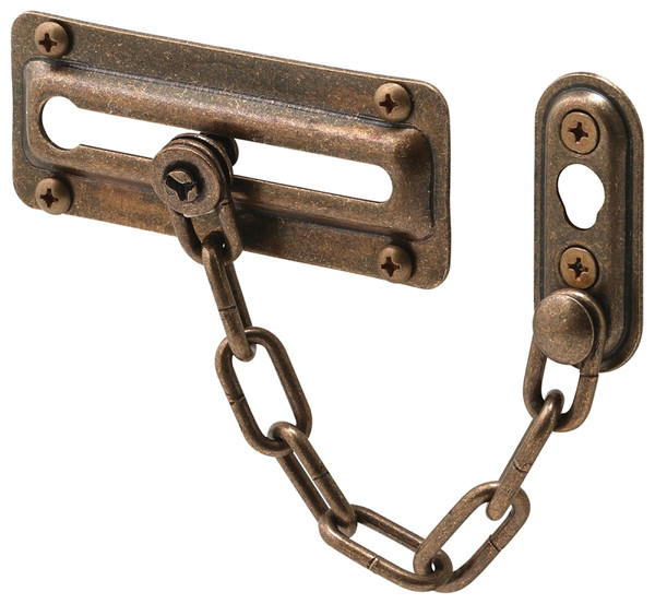 Defender Security U-10533 Chain Door Guard, Steel, Antique Brass [SKU: ORG3920758]