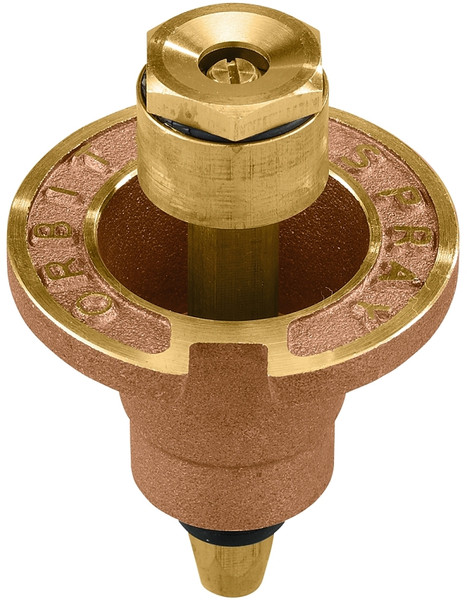 Orbit 54070 Sprinkler Head with Nozzle, 1/2 in Connection, FNPT, 12 ft, Brass [SKU: ORG3684511]