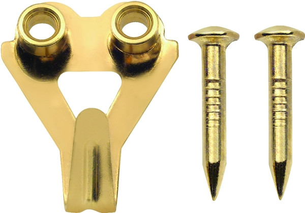 OOK 50036 Picture Hanger, 50 lb, Steel, Brass, Gold [SKU: ORG7790827]