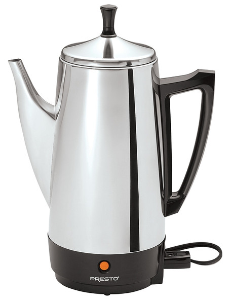 Presto 02811 Electric Coffee Maker, 2 to 12 Cups Capacity, 800 W, Stainless Steel [SKU: ORG7385800]
