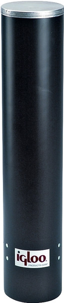 IGLOO 00009534 Cup Dispenser, Heavy-Duty, Plastic, Black, For: Water Coolers [SKU: ORG6551808]