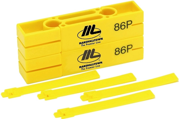 Marshalltown 86P Line Block and Twig, 5 in L, 2-1/4 in W, HDPE, Bright Yellow [SKU: ORG6524193]