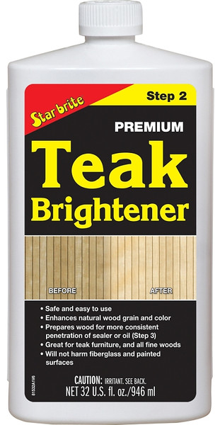Star brite 815 Series 081532 Teak Brightener, Liquid, Characteristic, Clear, 32 oz [SKU: ORG3018066]