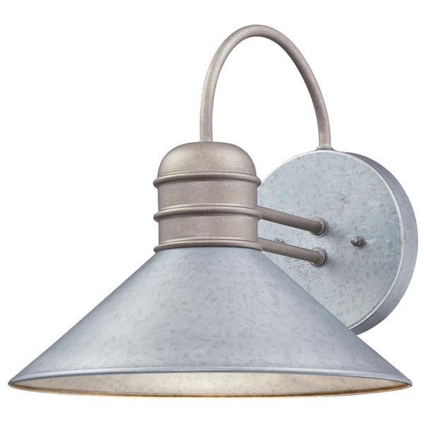 Westinghouse Watts Creek Series 63609 Wall Fixture, Incandescent, LED Lamp, Steel Fixture, Galvanized Fixture [SKU: ORG3048709]