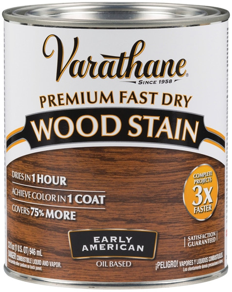 VARATHANE 262005 Wood Stain, Early American, Liquid, 1 qt, Can [SKU: ORG7132160]