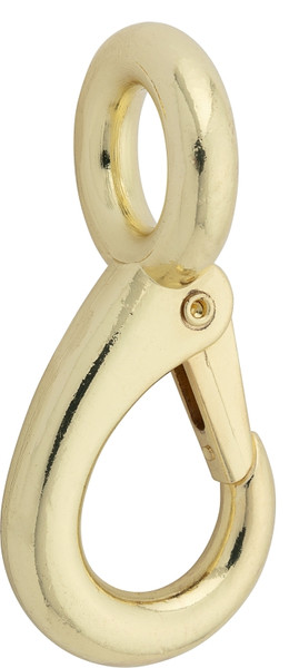 National Hardware N890-017 Boat Snap with Fixed Round Eye, 3/4 x 3-3/8 in, 180 lb Working Load, Zinc, Bronze [SKU: ORG2052264]