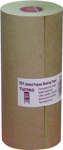 Trimaco EasyMask 12906 Trim Masking Paper, 180 ft L, 6 in W, Brown [SKU: ORG3612181]