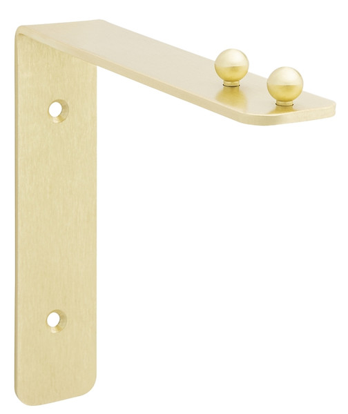 National Hardware N275-504 Wall Bracket, 7 in L, Brushed Gold [SKU: ORG7442809]