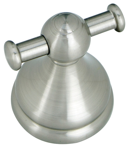 Boston Harbor L5053-13B-10-3L Double Robe Hook, 2-Hook, Zinc, Brushed Nickel, Wall Mounting [SKU: ORG7115520]